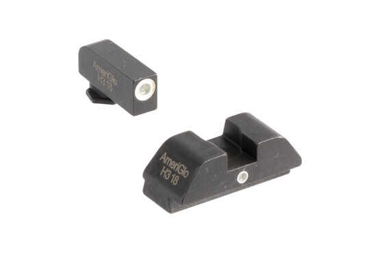 AmeriGlo I-Dot night sights provide fast sight alignment with white outlined tritium lamps for Glock 42 and Glock 43 handguns